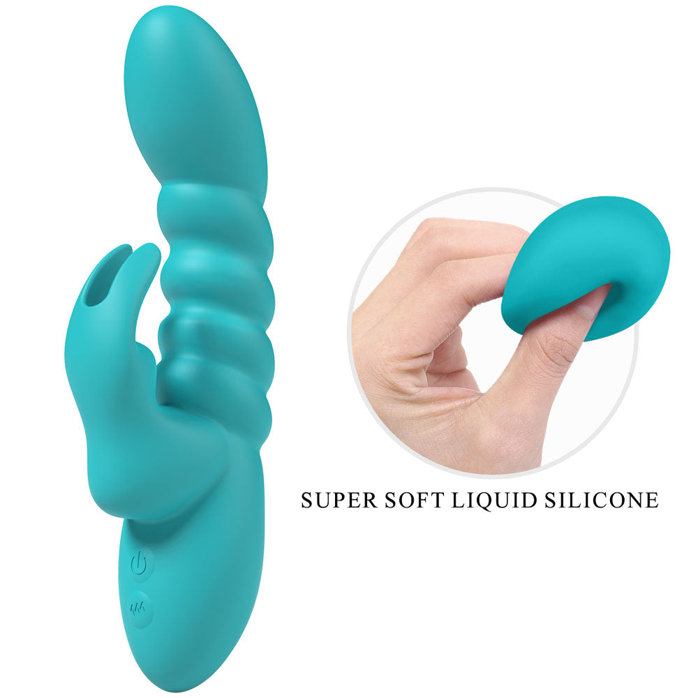 Party Up Brynlyn Rabbit Vibrator Teal
