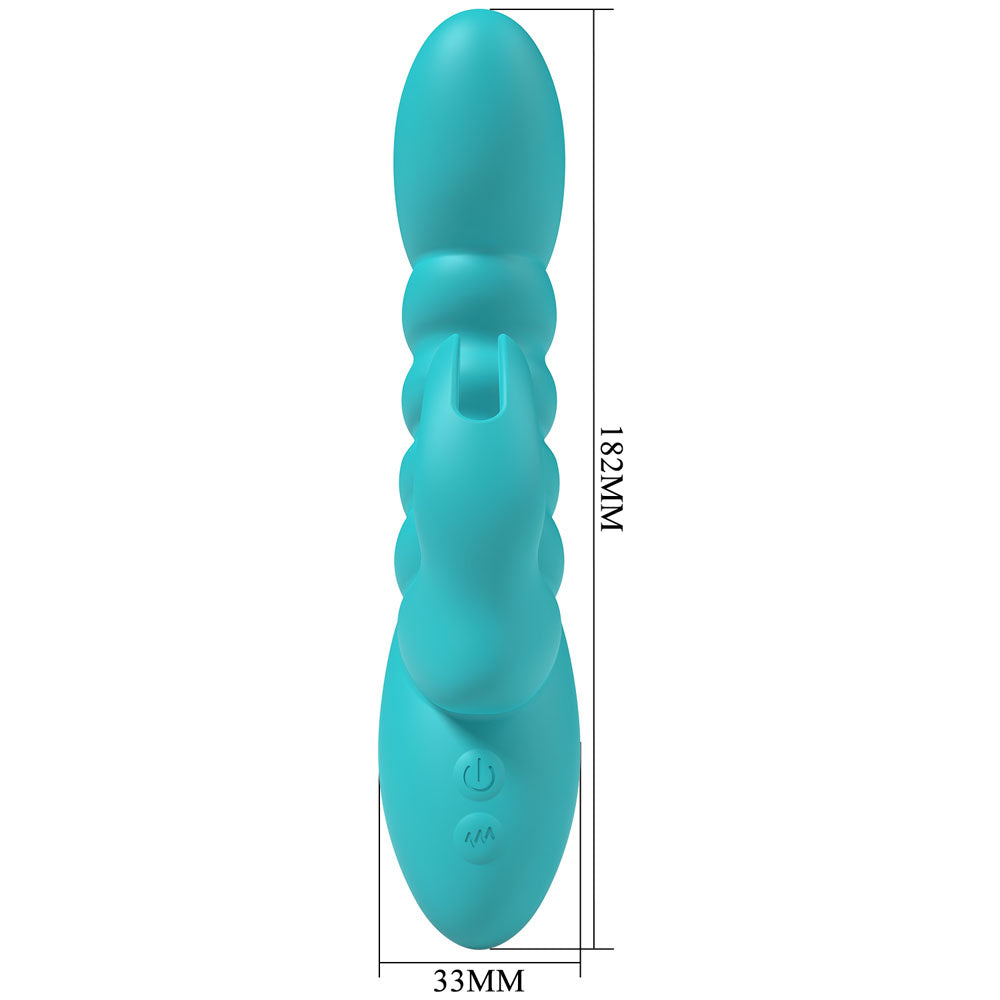 Party Up Brynlyn Rabbit Vibrator Teal