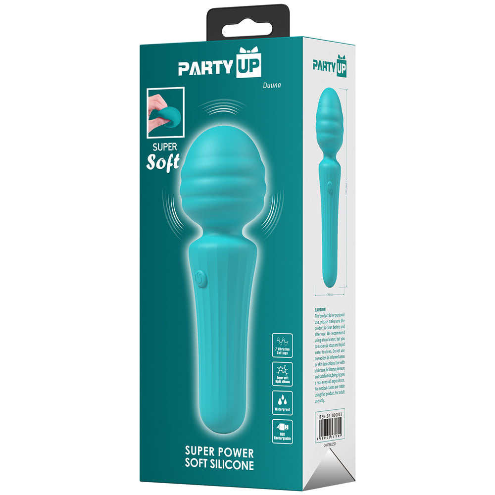 Party Up Duuna Massage Wand Vibrator Teal