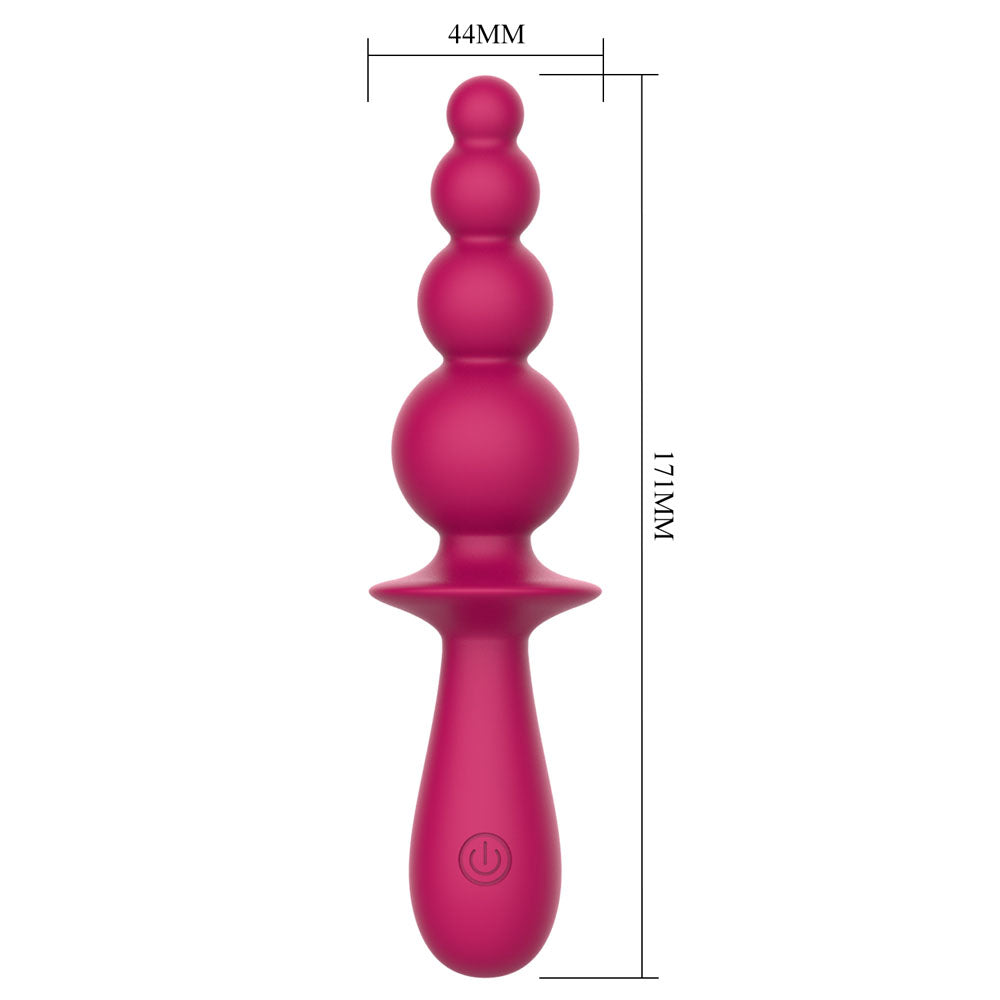Party Up Evajane Beaded Vibrator Pink