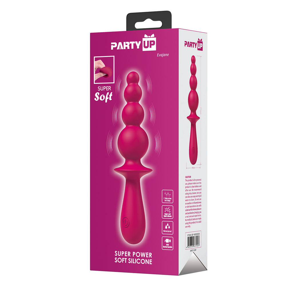 Party Up Evajane Beaded Vibrator Pink