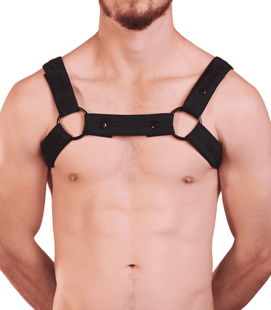 Love In Leather Mens Neoprene Bulldog Brace BRA017
