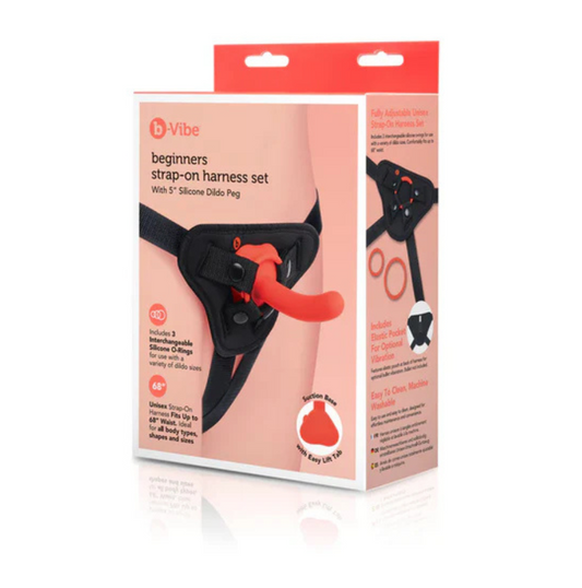 COTR | B-Vibe Beginners Strap-on Harness Set With 5” Silicone Dildo Peg