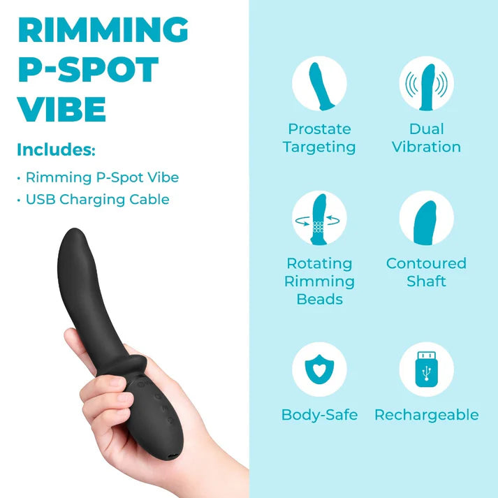 COTR | B-Vibe Rimming P-Spot Vibe - Rotating Beads & Vibrating Prostate Massager