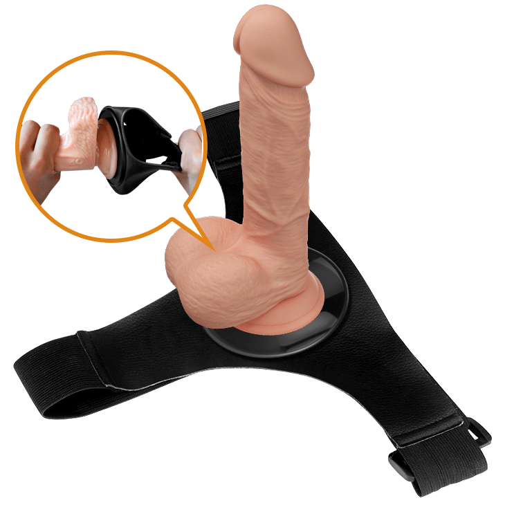 Pretty Love Jerry Strap-On Harness Brief + 7.6" Dildo