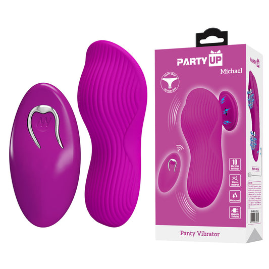 Party Up Michael Panty Vibrator Pink