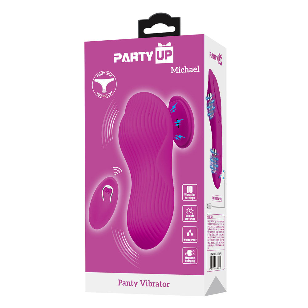 Party Up Michael Panty Vibrator Pink