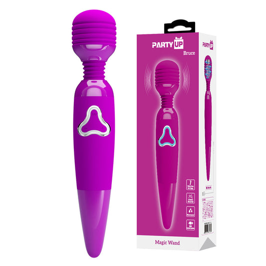 Party Up Bruce Massage Wand Vibrator Pink