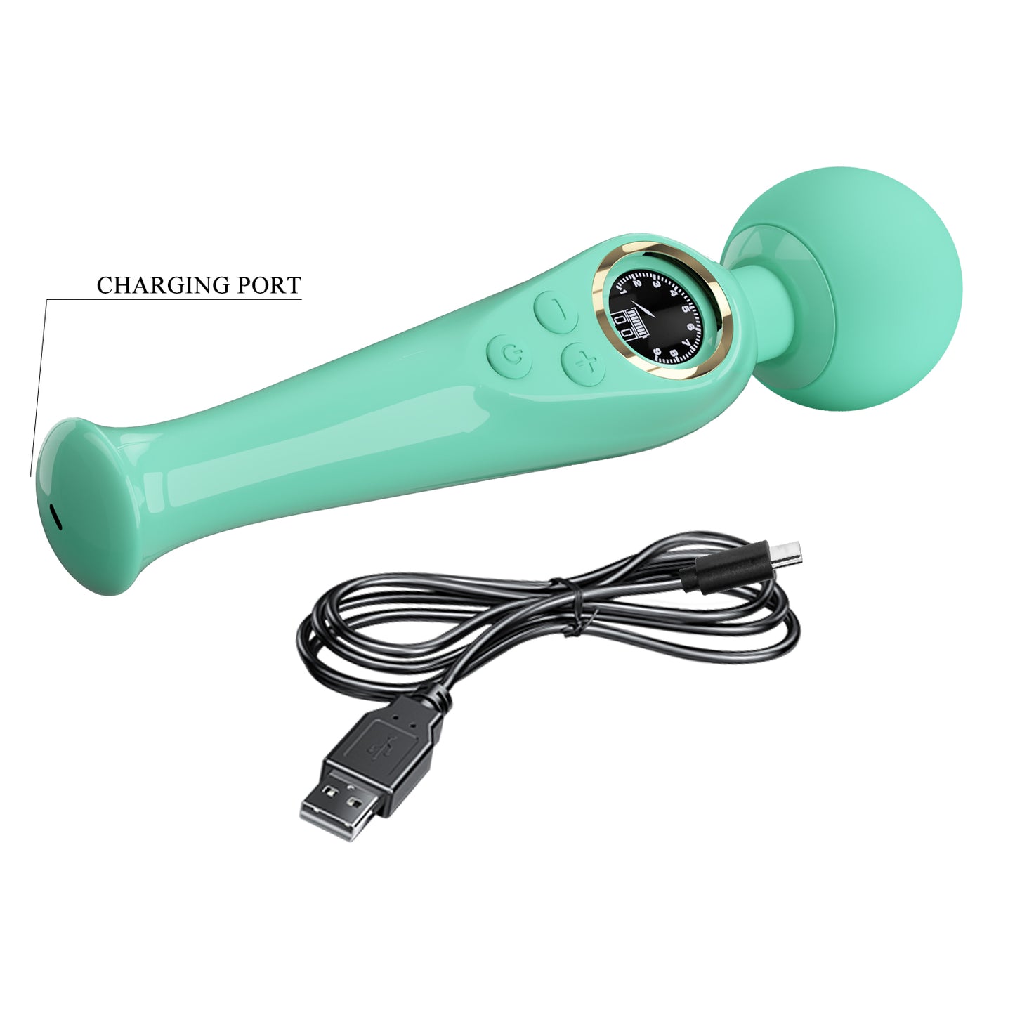 Pretty Love Stavros The Great Skyler Massage Wand Vibrator Green