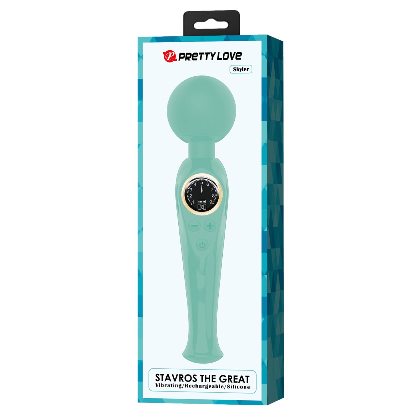 Pretty Love Stavros The Great Skyler Massage Wand Vibrator Green