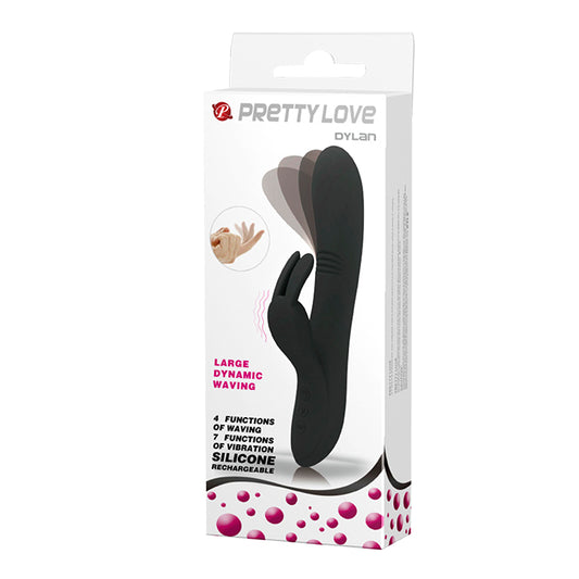 Pretty Love Dylan Rabbit Vibrator Black