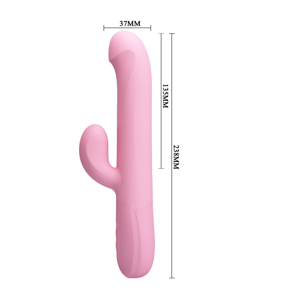 Party Up Dean Rotating Rabbit Vibrator Pink