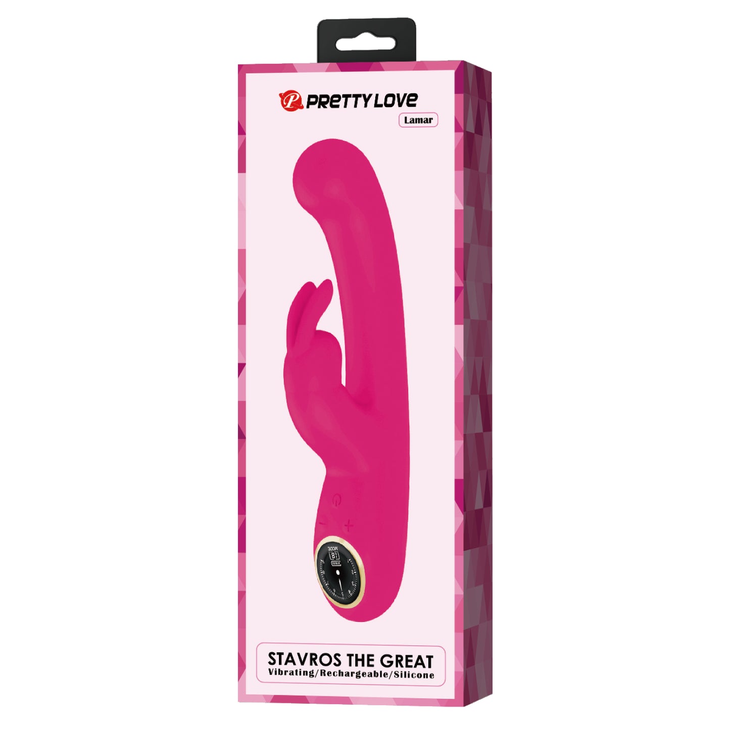 Pretty Love Stavros The Great Lamar Rabbit Vibrator Pink