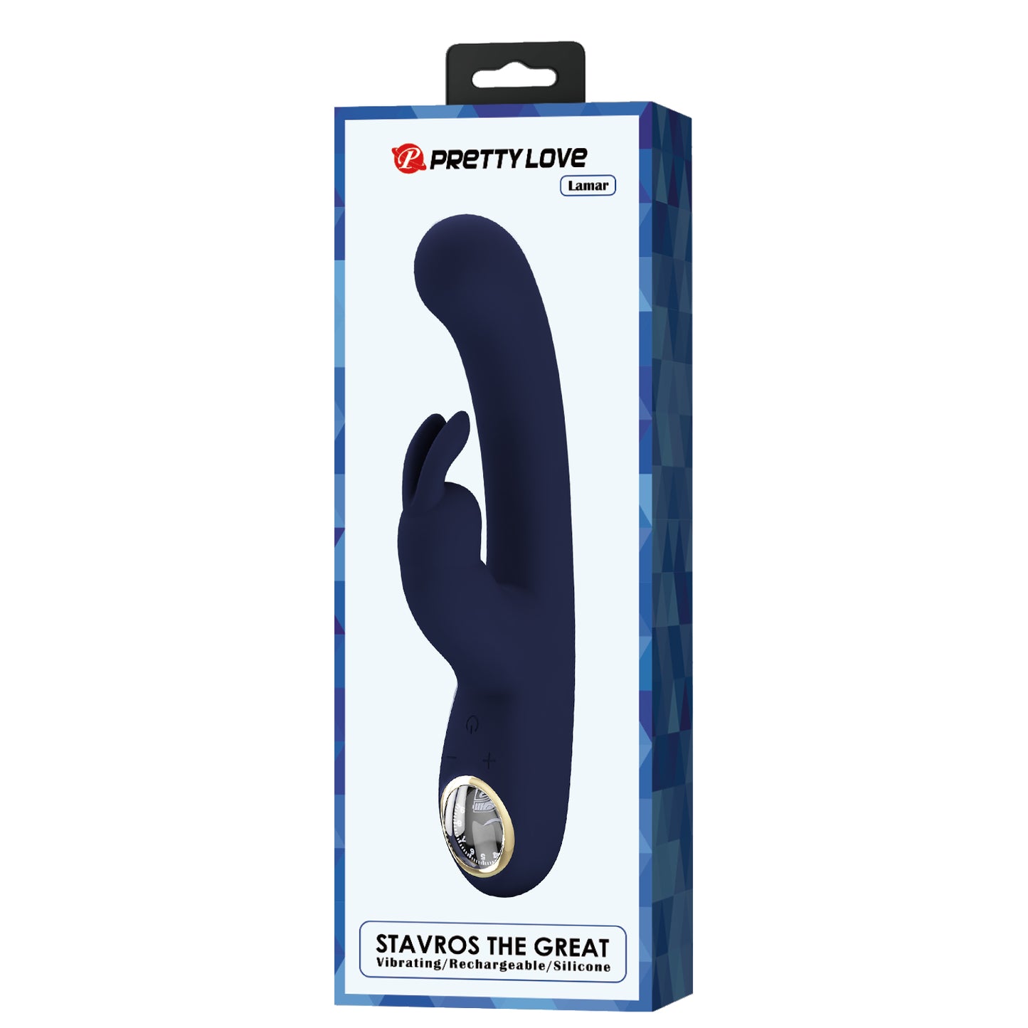 Pretty Love Stavros The Great Lamar Rabbit Vibrator Black