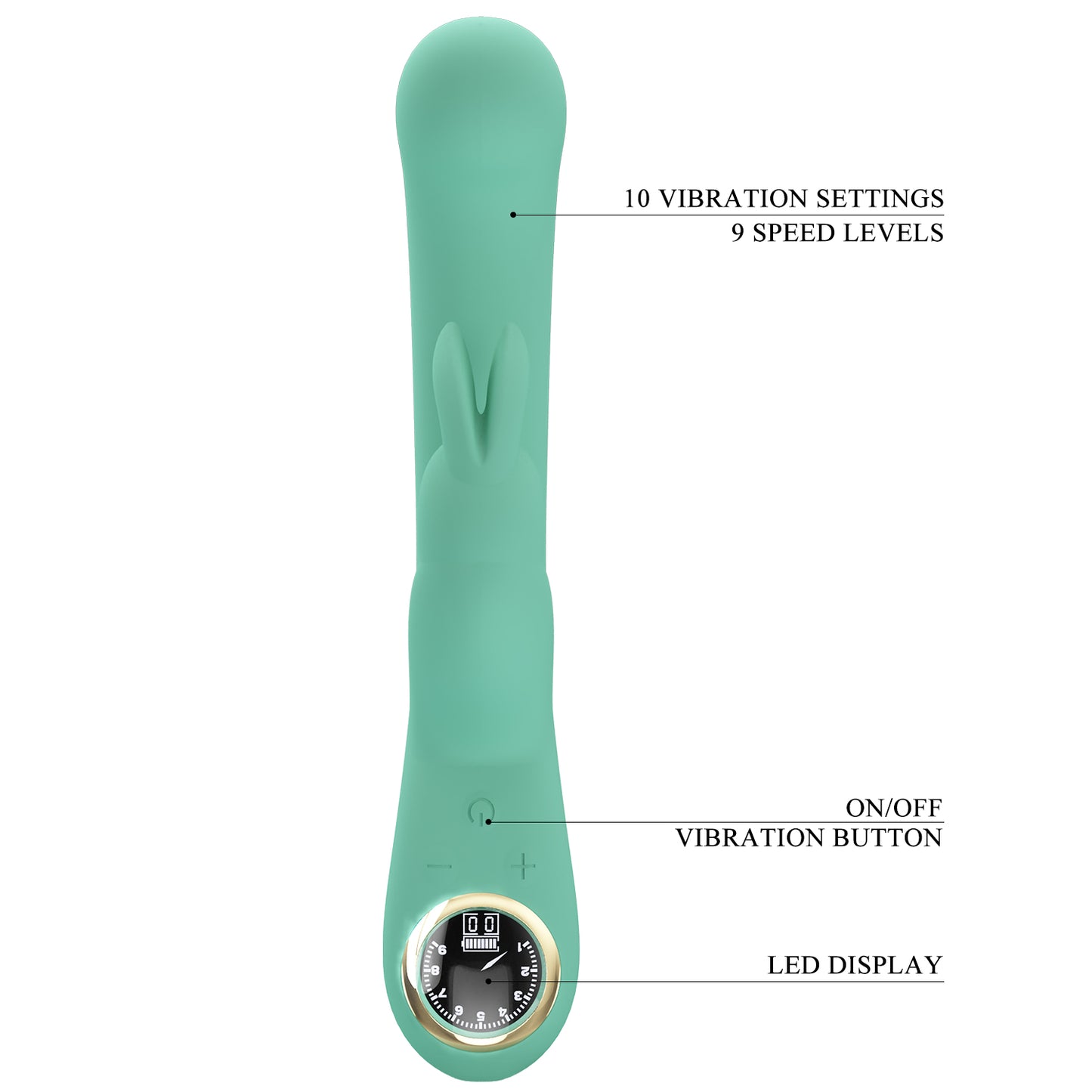 Pretty Love Stavros The Great Lamar Rabbit Vibrator Green