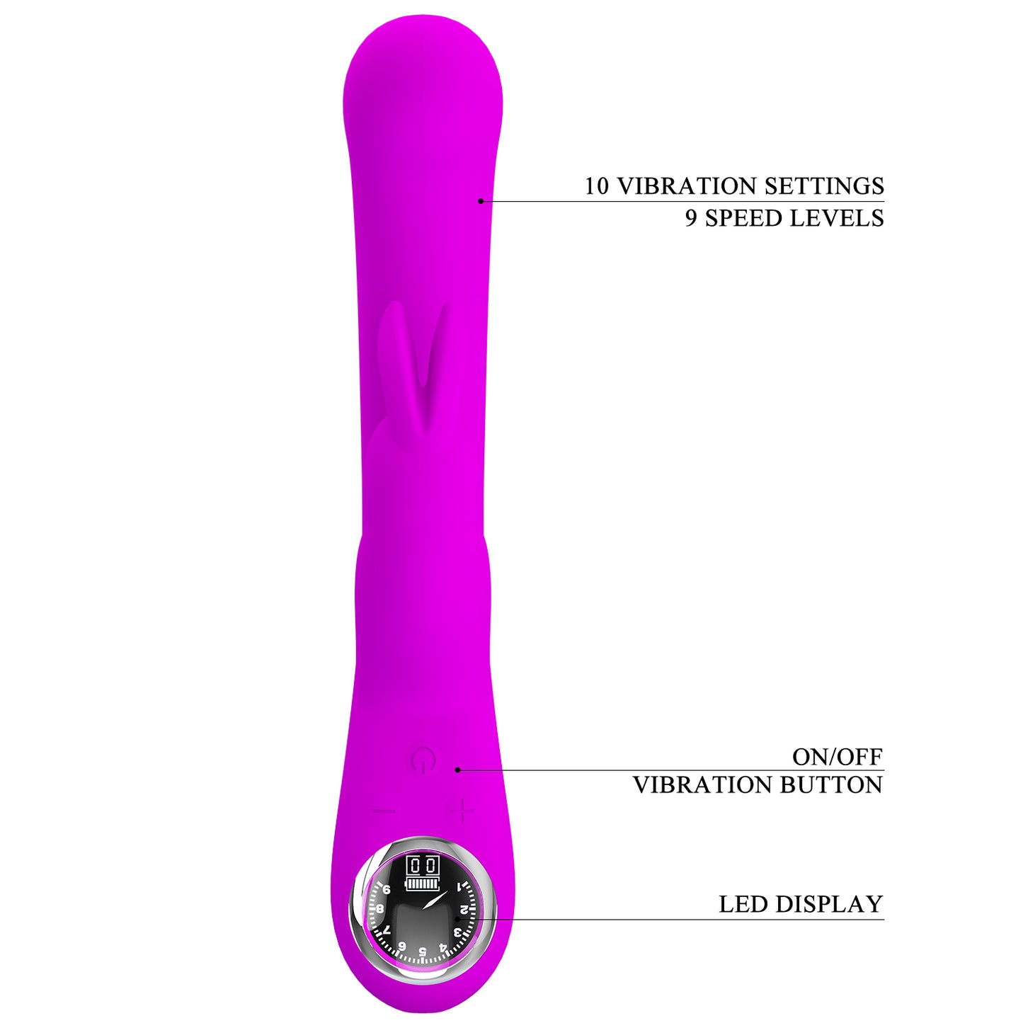 Pretty Love Stavros The Great Lamar Rabbit Vibrator Purple