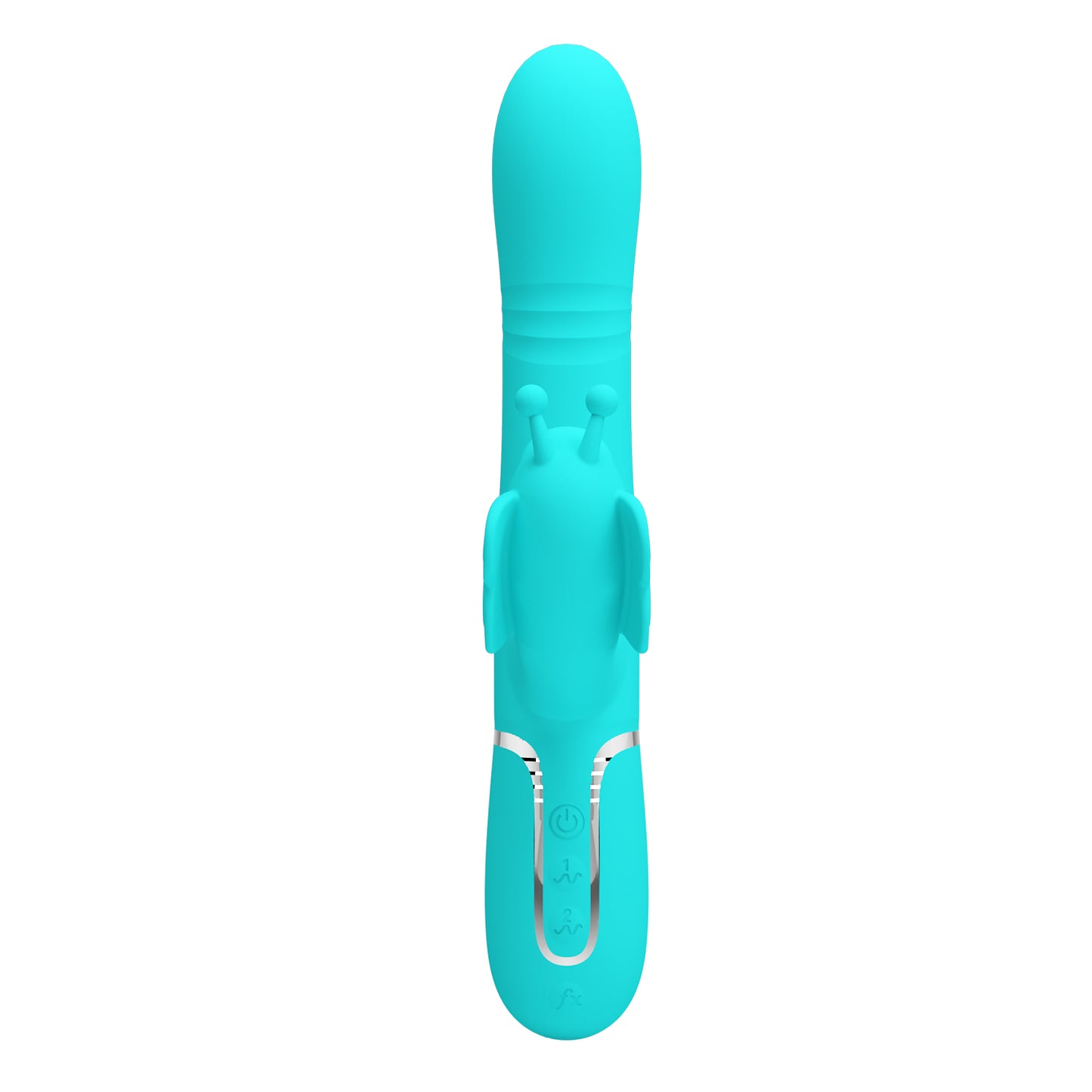 Pretty Love Ridgely Vibrating Sucking Rolling Beads Rabbit Vibrator Green