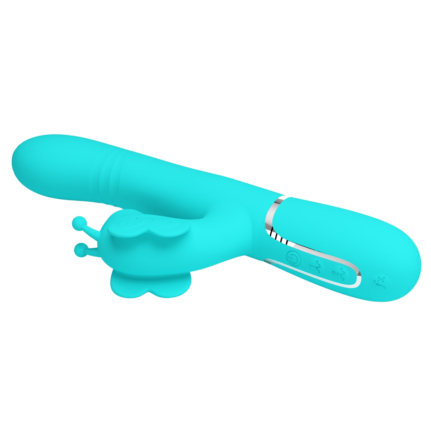 Pretty Love Ridgely Vibrating Sucking Rolling Beads Rabbit Vibrator Green