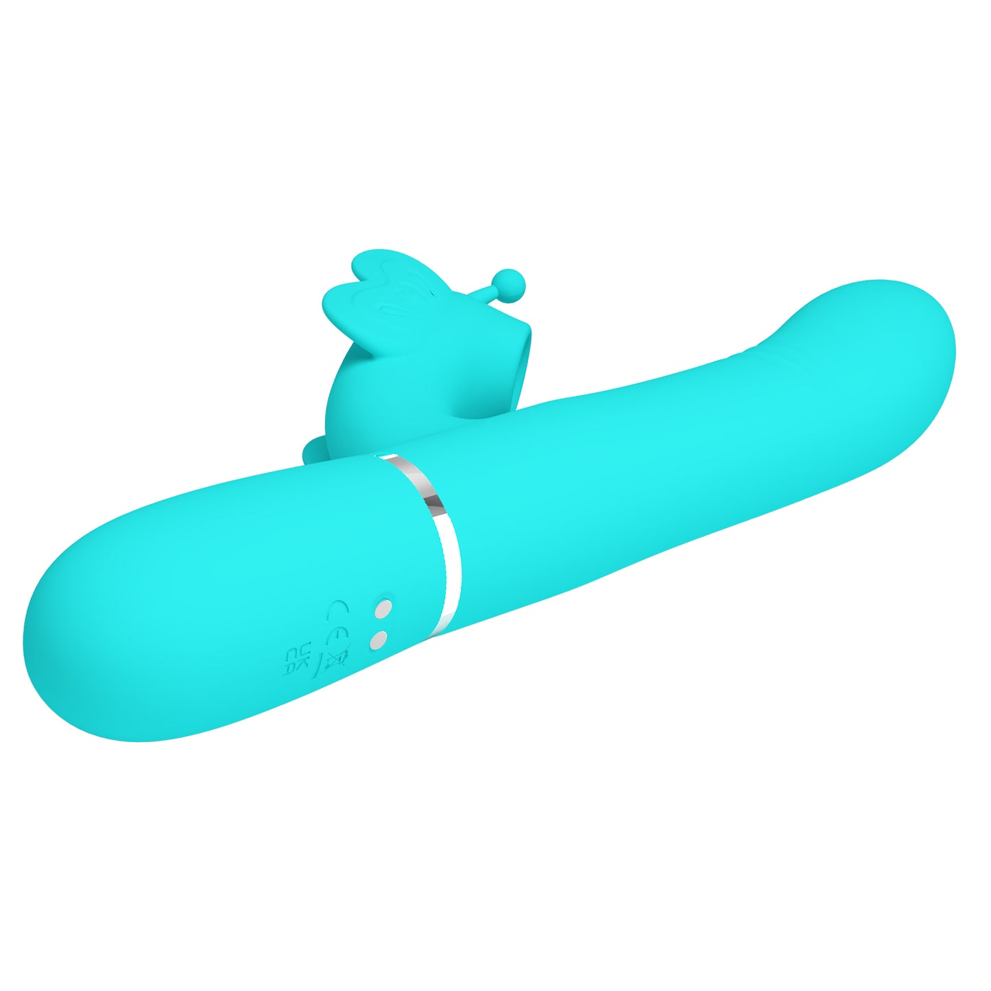 Pretty Love Ridgely Vibrating Sucking Rolling Beads Rabbit Vibrator Green