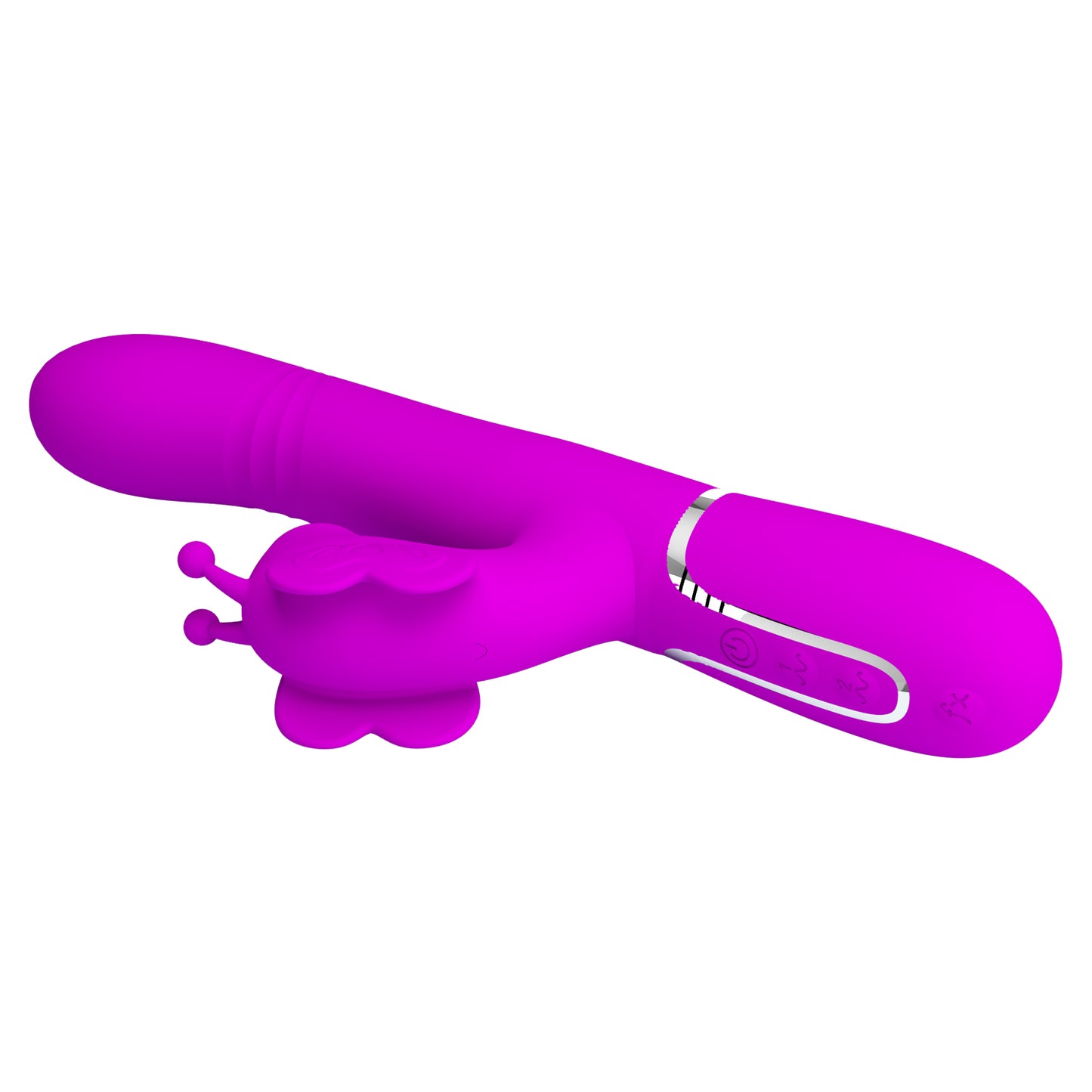 Pretty Love Ridgely Vibrating Sucking Rolling Beads Rabbit Vibrator Purple
