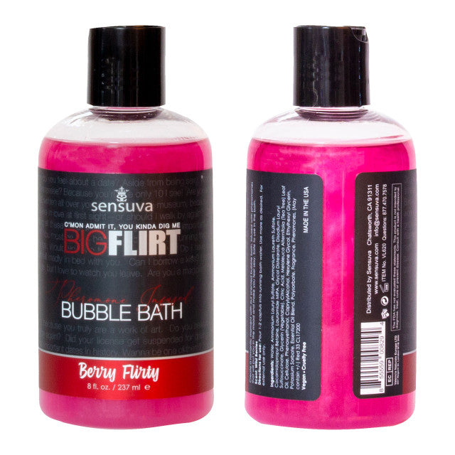 Sensuva Big Flirt Pheromone Bubble Bath - MULTIPLE SCENTS
