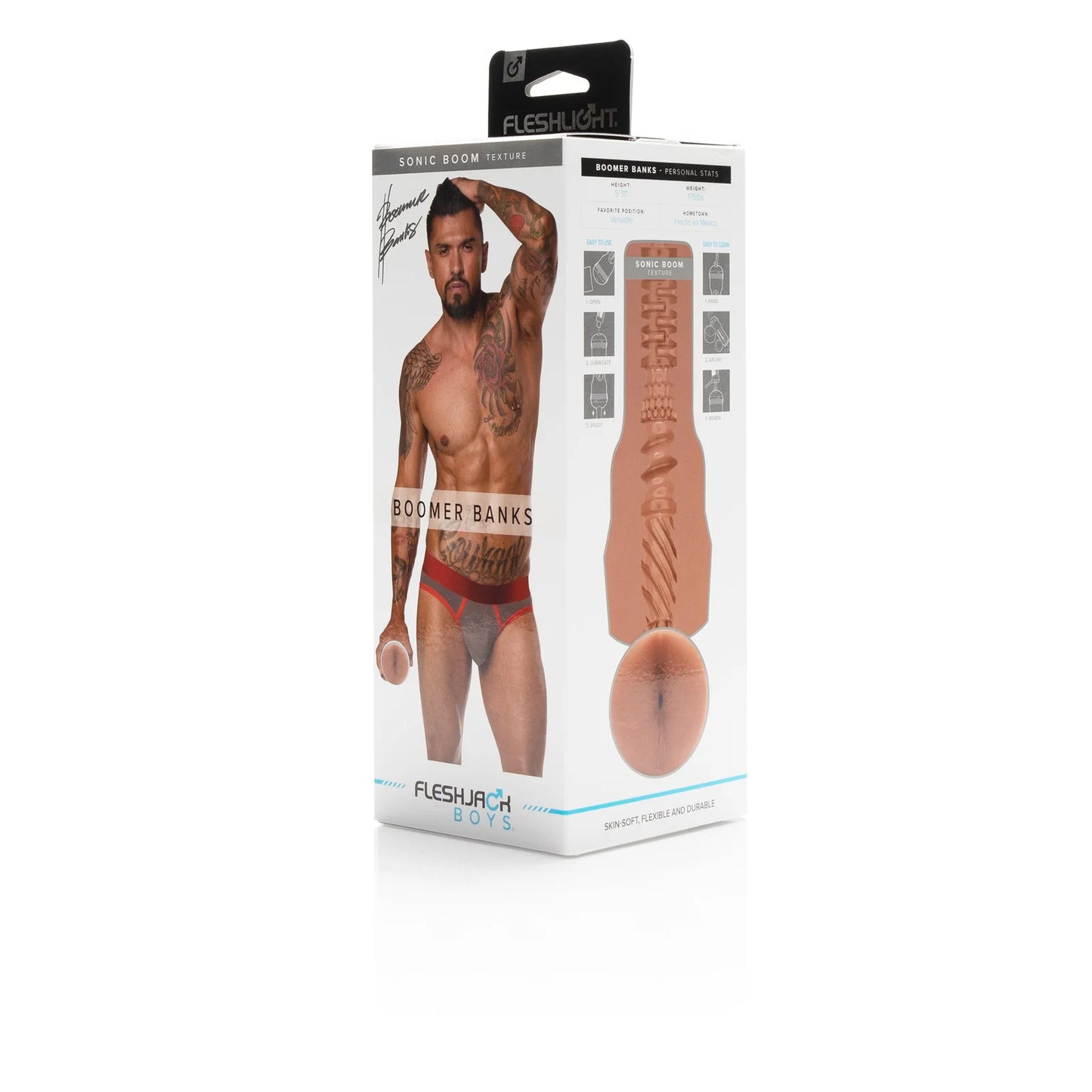 Fleshlight Fleshjack Boys Boomer Banks Sonic Boom Ass Masturbator
