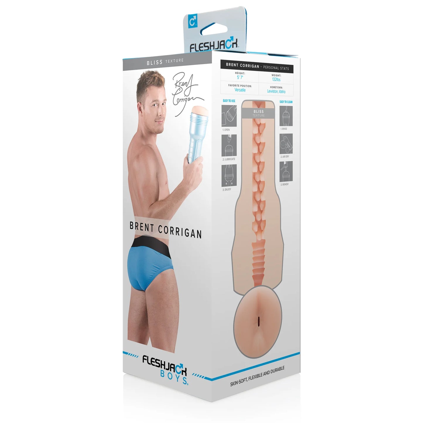 Fleshlight Fleshjack Boys Brent Corrigan Bliss Ass Masturbator