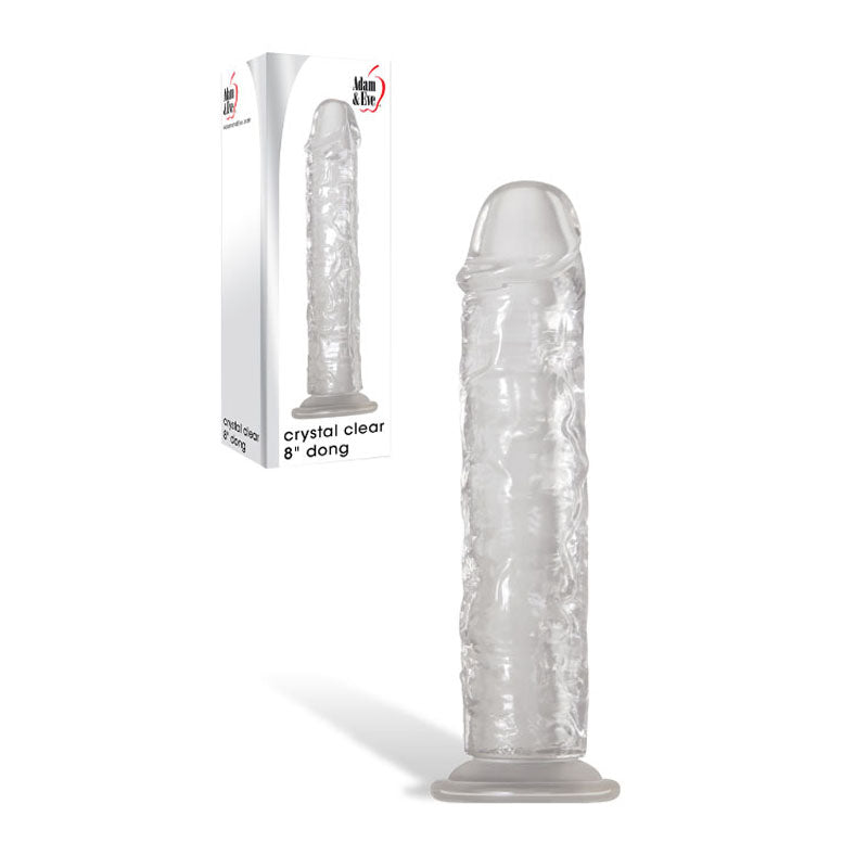 Adam & Eve Crystal Clear 8" Dong