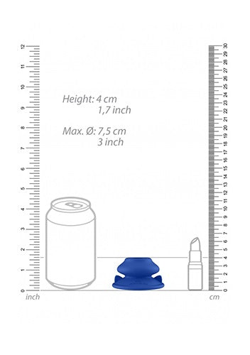 Shots Toys | Chrystalino - Silicone Suction Cup - Blue