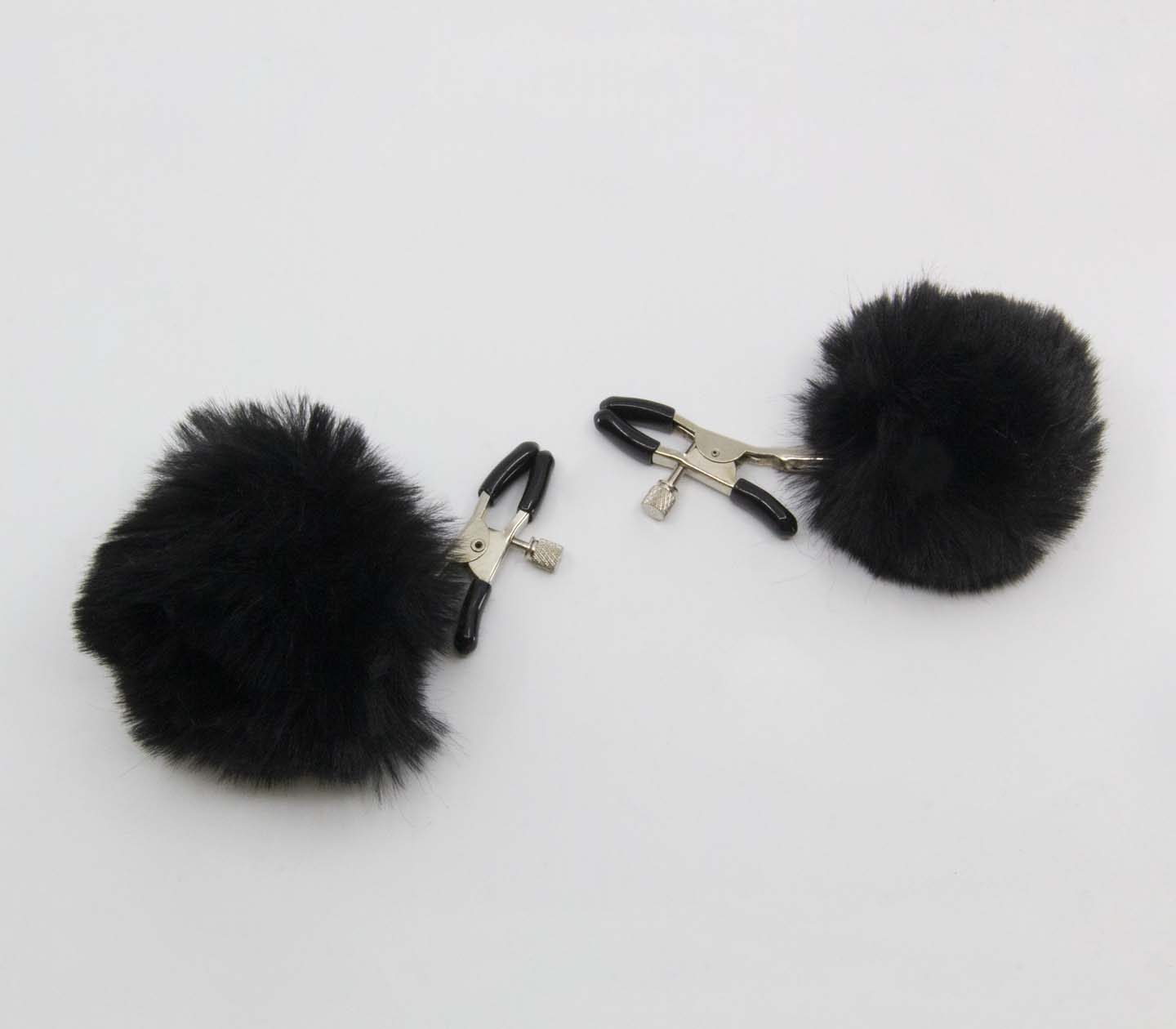 Love In Leather Pom Pom Nipple Clamps
