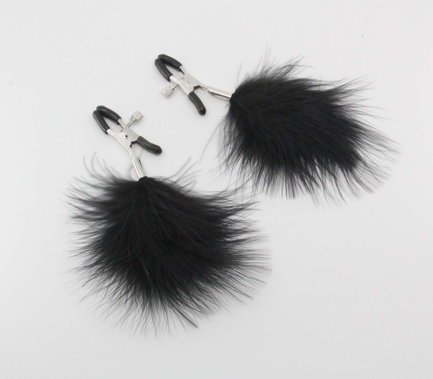Love In Leather Feather Nipple Clamps