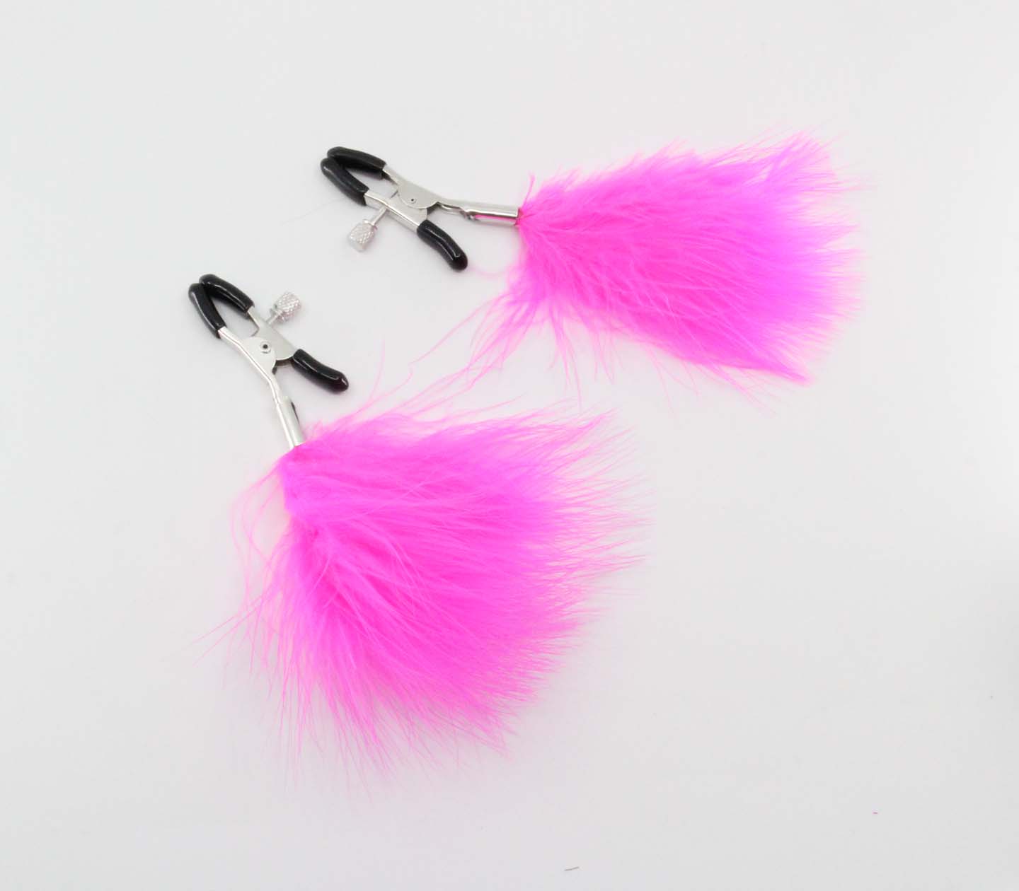 Love In Leather Feather Nipple Clamps