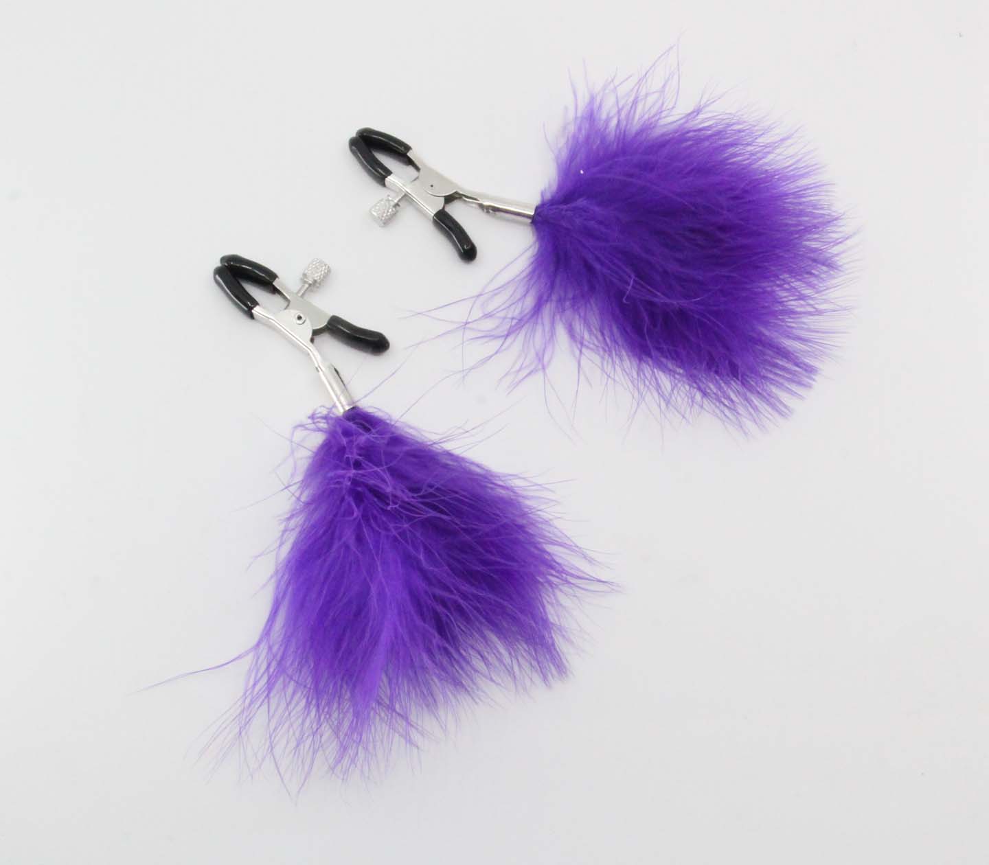 Love In Leather Feather Nipple Clamps