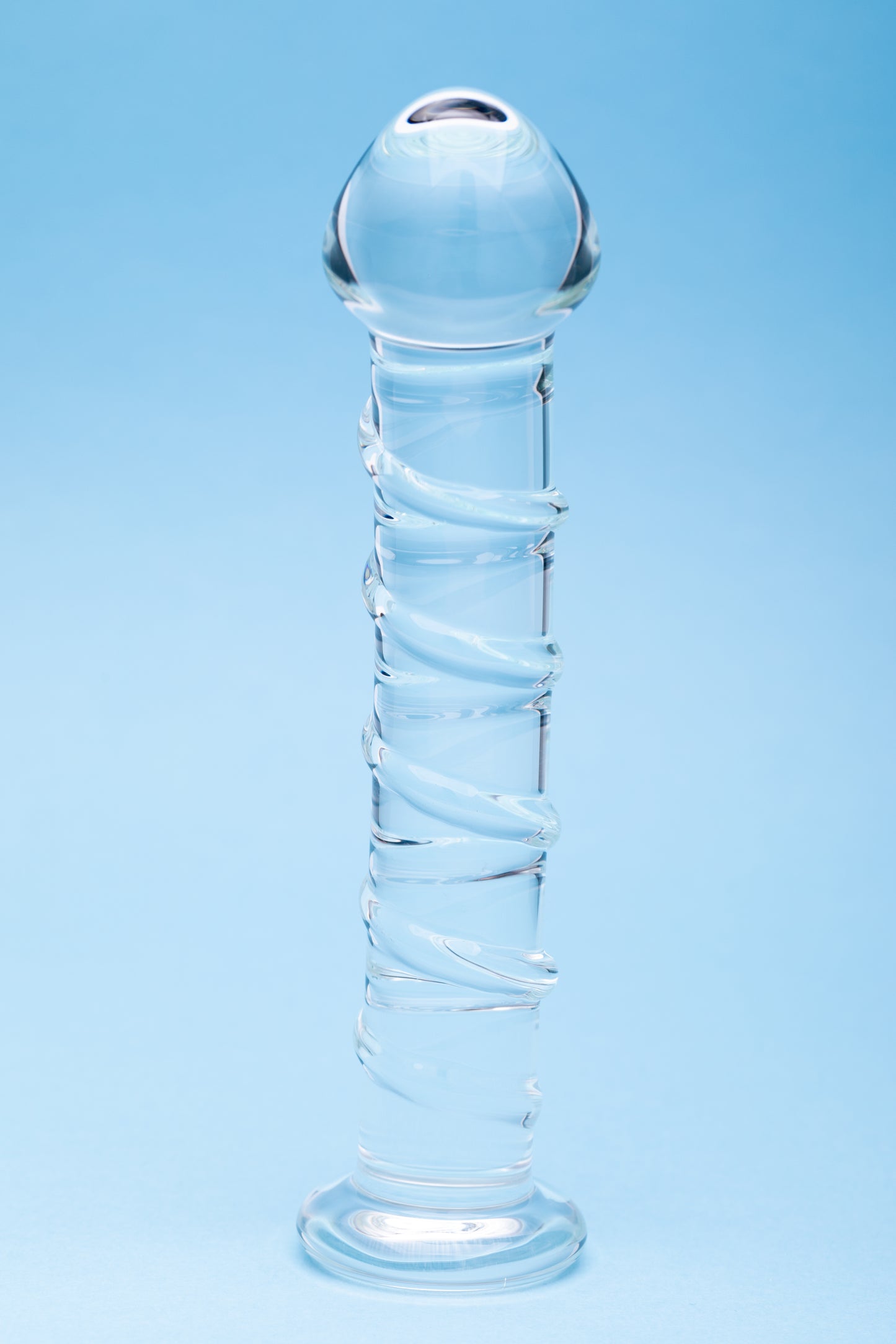 CreativeC | Clarity - Seraphic Spiral - Clear 16cm Glass Dildo