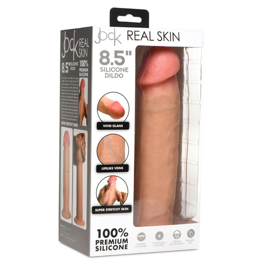 Curve Toys | Jock 8.5" Real Skin Realistic Skin Silicone Dildo
