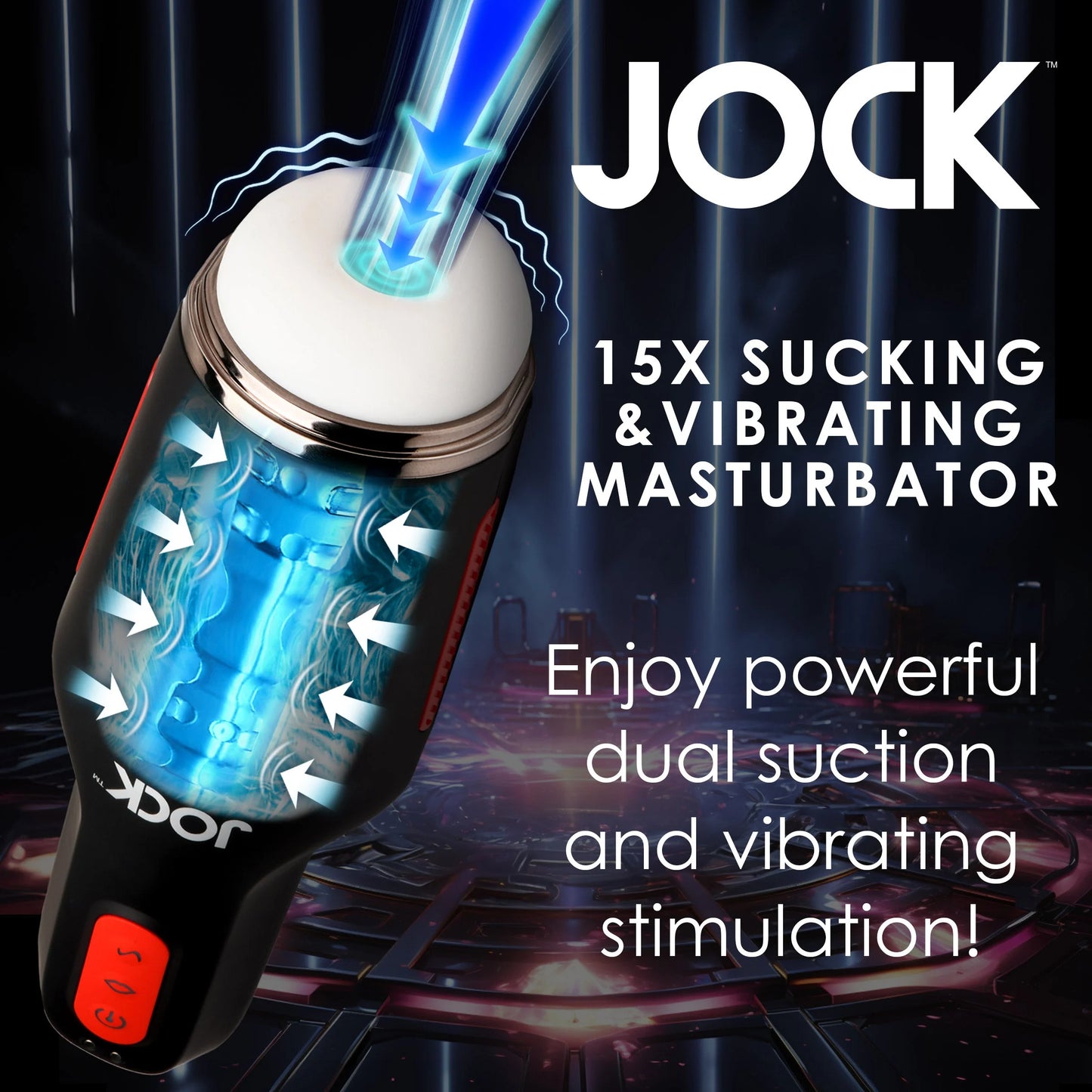 Curve Toys | JOCK 15X Sucking & Vibrating Masturbator