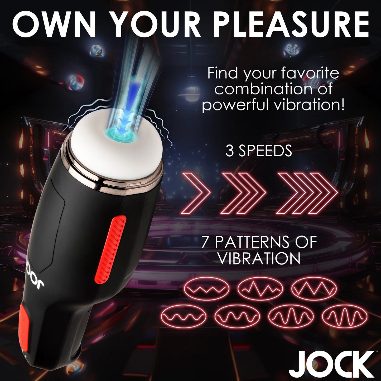 Curve Toys | JOCK 15X Sucking & Vibrating Masturbator