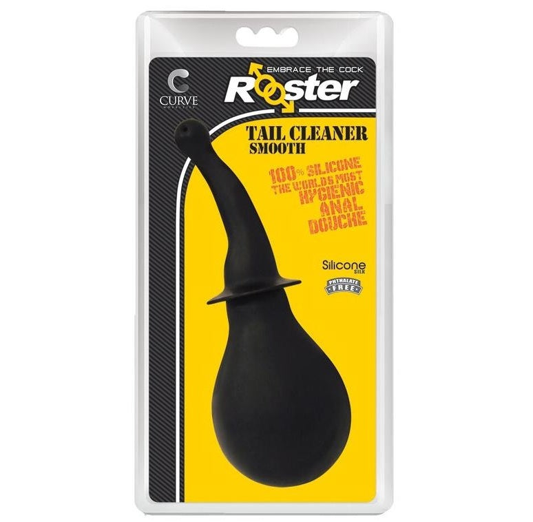 Curve Toys | Rooster Tail Cleaner Smooth Anal Douche - Black