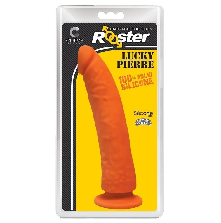 Curve Toys | Rooster Lucky Pierre - Orange 8" Dildo Dong