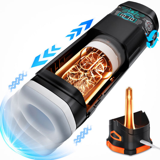 CyberSkin B-Titan Thrusting & Vibrating Auto Masturbator with Heater