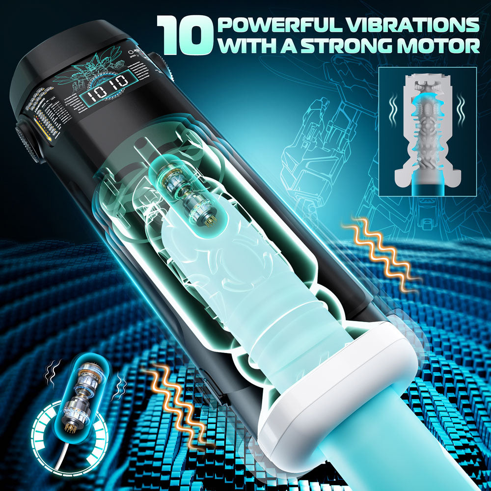 CyberSkin B-Titan Thrusting & Vibrating Auto Masturbator with Heater