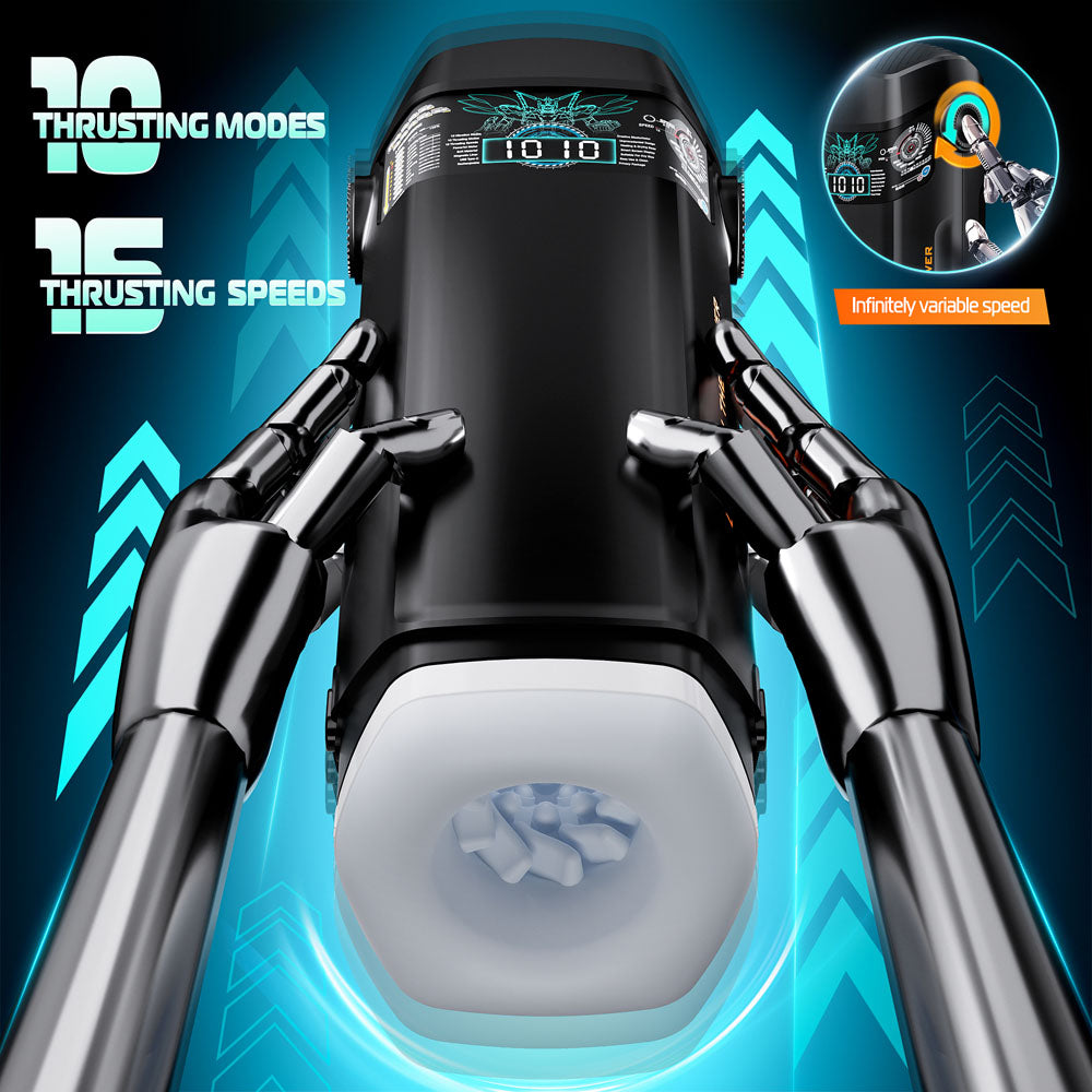 CyberSkin B-Titan Thrusting & Vibrating Auto Masturbator with Heater