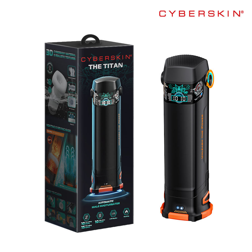 CyberSkin B-Titan Thrusting & Vibrating Auto Masturbator with Heater