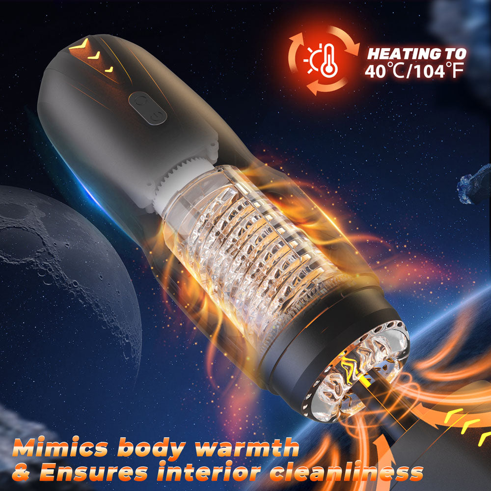 CyberSkin Galaxy Voy Thrusting & Rotating Auto Masturbator with Heater