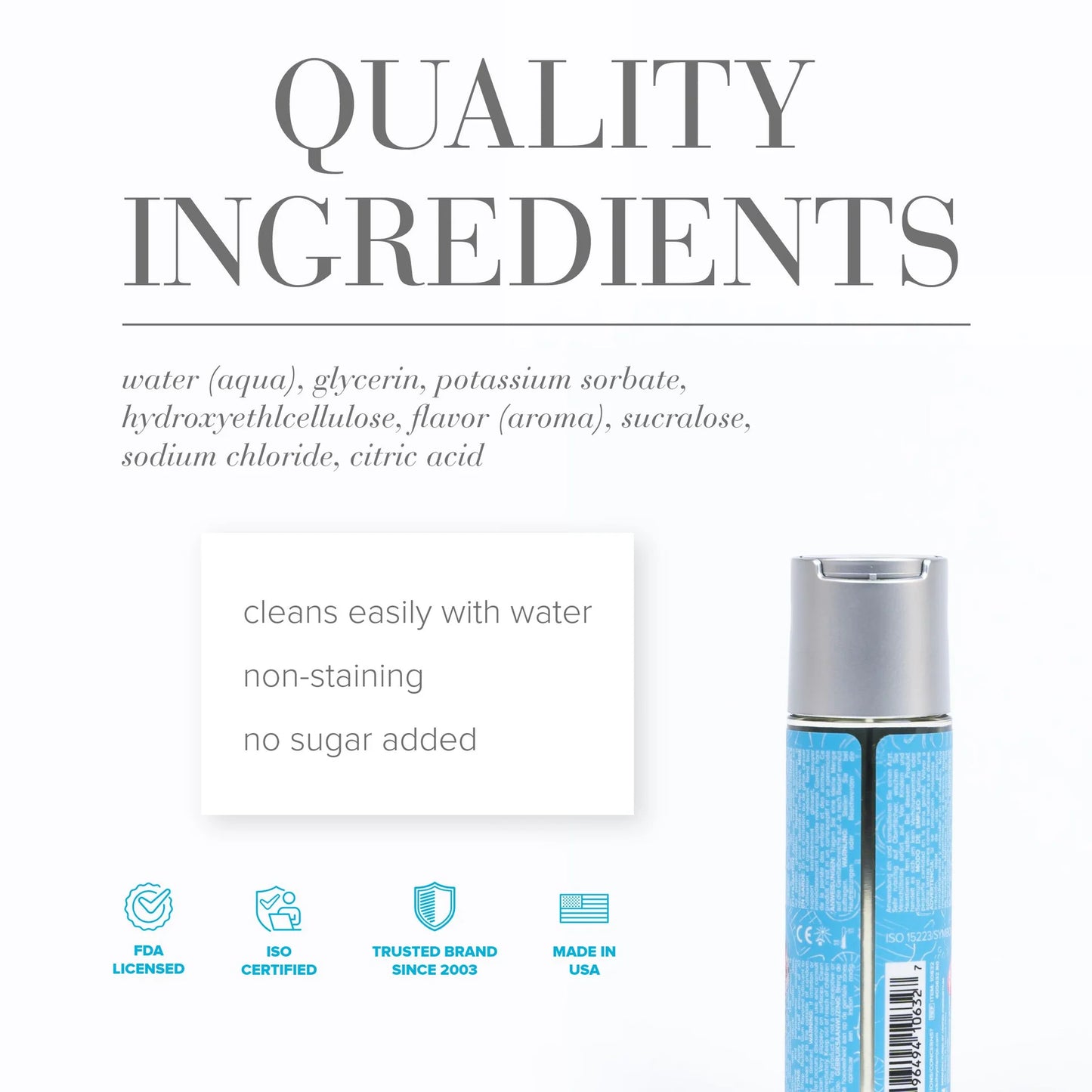 JO Candy Shop H2O Flavored Bubblegum Lubricant 2oz/60ml