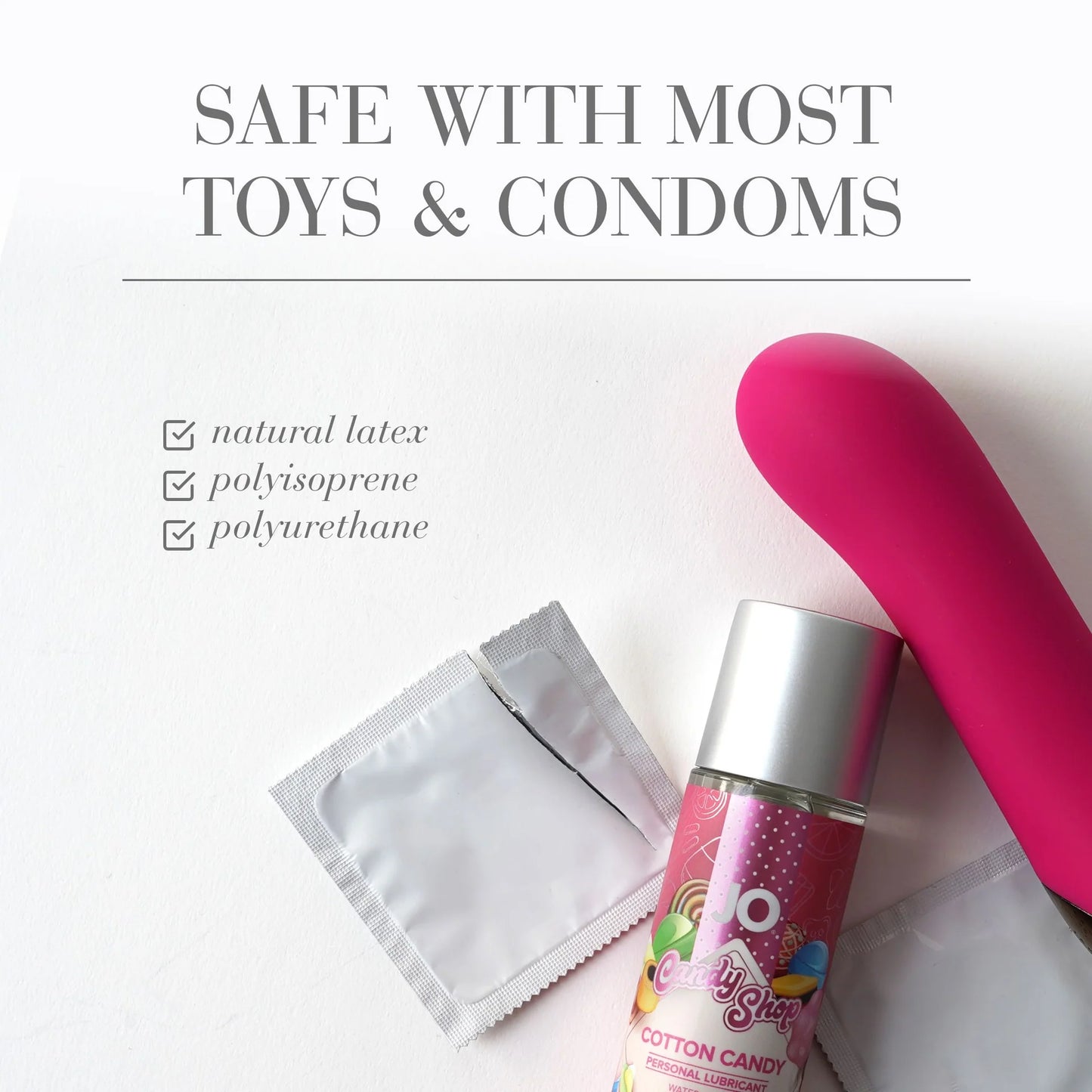 JO Candy Shop H2O Flavored Cotton Candy Lubricant 2oz/60ml