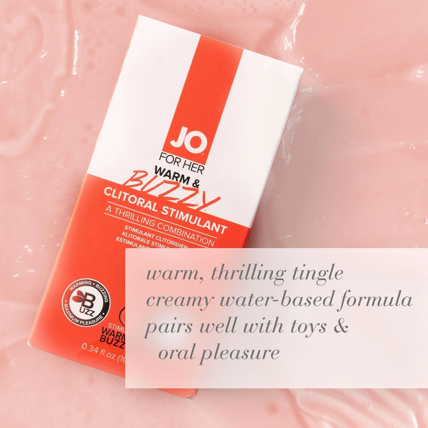 JO Warm & Buzzy - Clitoral Cream 10ml