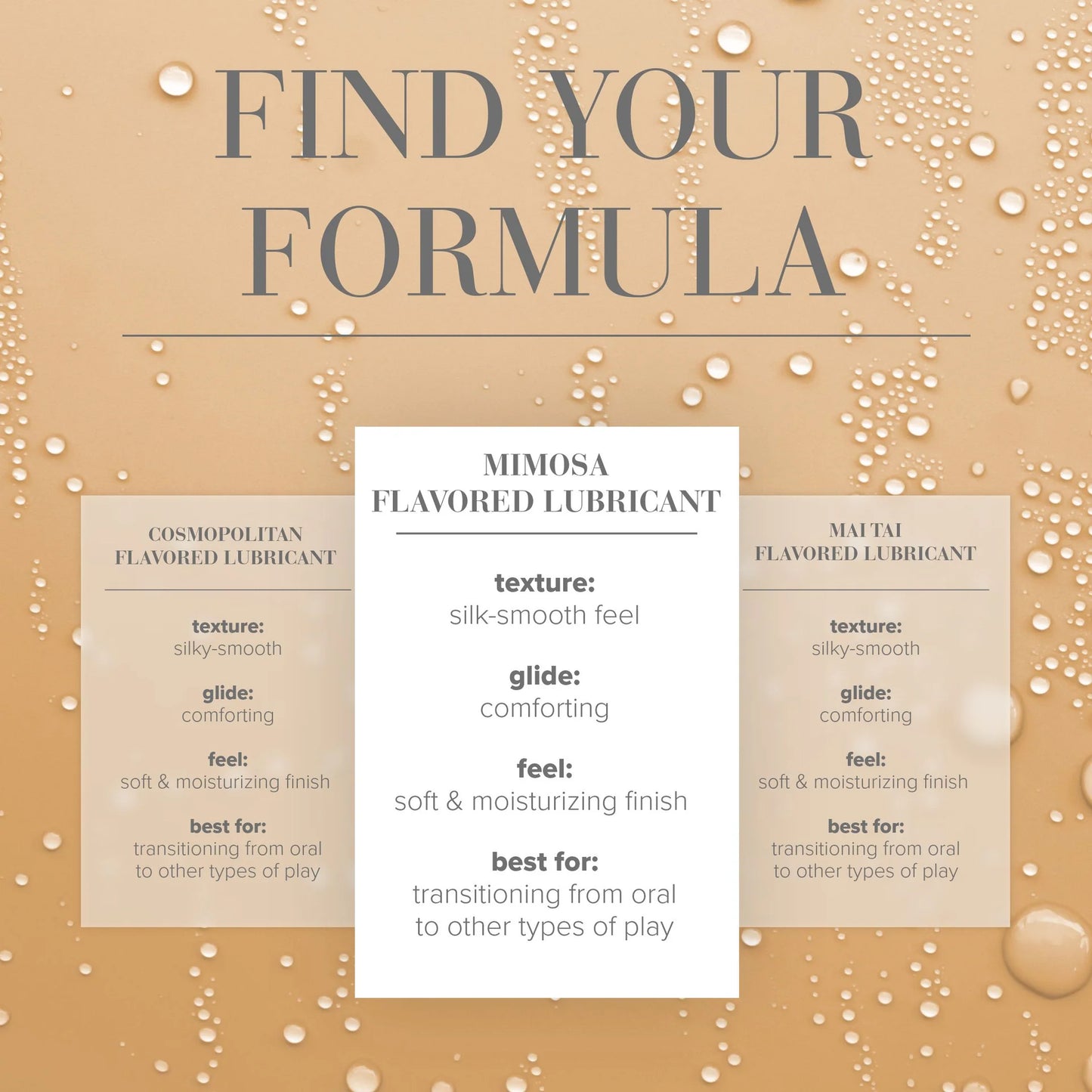 JO Cocktails Mimosa Water Based Lube Lubricant 2oz/60ml