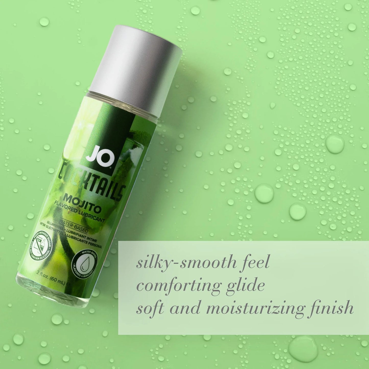 JO Cocktails Mojito Water Based Lube Lubricant 2oz/60ml