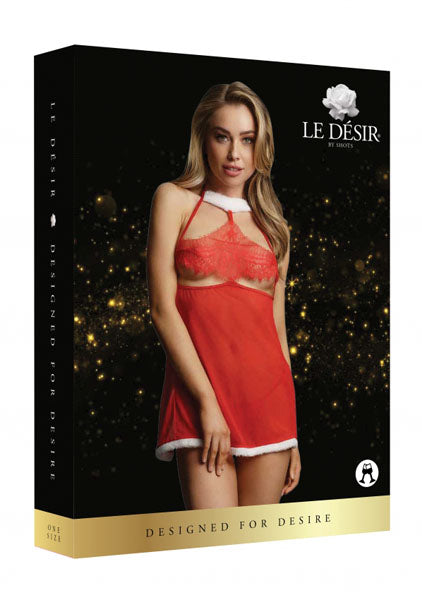 LINGERIE LE DESIR Merry Babydoll Red One Size